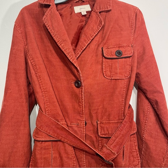 Merona Corduroy orange Size Small Jacket - Picture 2 of 4